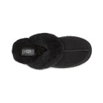 UGG Disquette Slipper Black with Sheepskin Lining