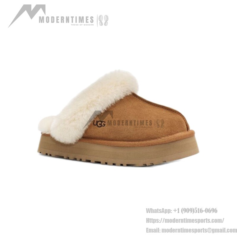 UGG Disquette Chestnut 1122550 Slippers - Sheepskin and Suede Comfort