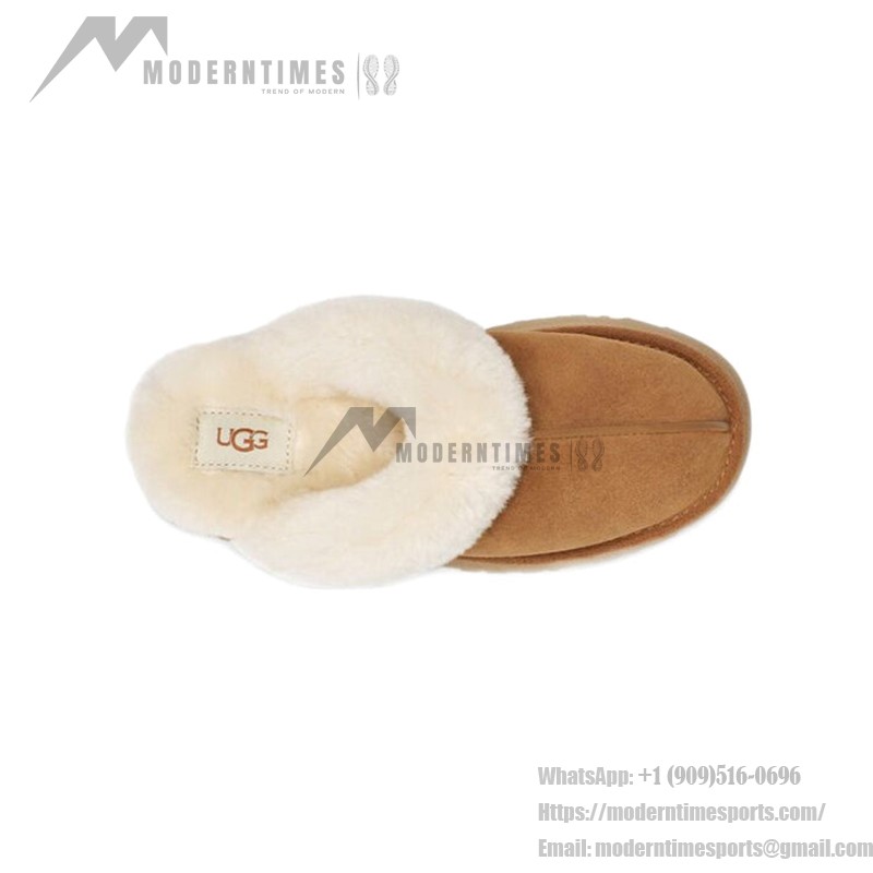 UGG Disquette Chestnut 1122550 Slippers - Sheepskin and Suede Comfort