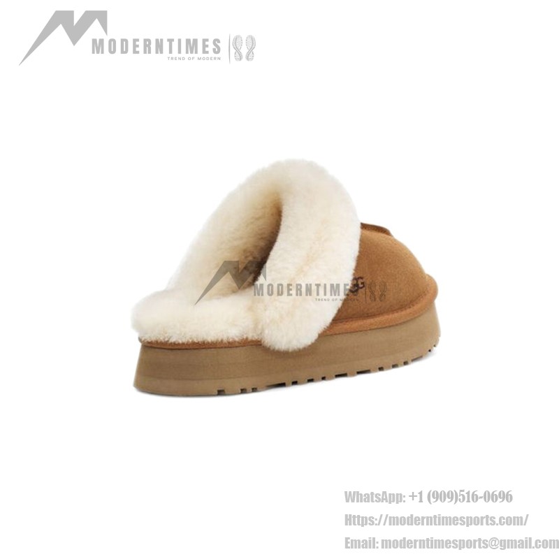 UGG Disquette Chestnut 1122550 Slippers - Sheepskin and Suede Comfort