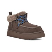 UGG Damen Funkarra Cabin Cuff Stiefel Braun 1143954 - Bequeme Wildlederstiefel mit Lammfellfutter für höchsten Komfort