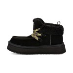 UGG Women's Funkarra Cabin Cuff Boot Black 1143954 with Sheepskin Lining and Lace-Up Design