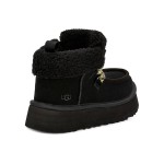 UGG Damen Funkarra Cabin Cuff Stiefel Schwarz 1143954 mit Schaffellfutter und Schnürdesign