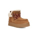 UGG レディース ファンカーラ キャビン カフ ブーツ チェスナット 1143954 - シープスキン裏地付き快適なスエードブーツ