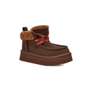 UGG Women's Funkarra Cabin Cuff Boot Durk Brown 1143954 - Cozy Sheepskin Lined Suede Boots for Ultimate Comfort