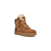 UGG Damen Highmel Sneaker Kastanie 1145390 - Stilvolle Wildleder-Sneaker mit Lammfellfutter