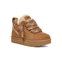 UGG Women's Lowmel Chestnut 1144032 - Stylish and Cozy Suede Sneakers with Sheepskin Lining