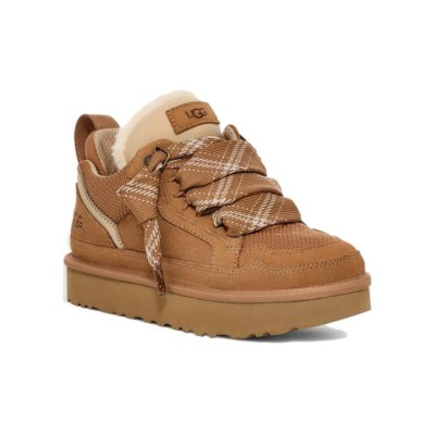 UGG Women's Lowmel Chestnut 1144032 - Stylish and Cozy Suede Sneakers with Sheepskin Lining