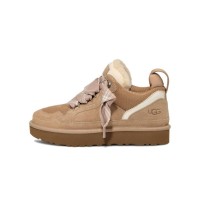 UGG Damen Lowmel Sand 1144032 - Stilvolle und Bequeme Wildleder-Sneaker mit Schaffellfutter