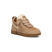 UGG Damen Lowmel Sand 1144032 - Stilvolle und Bequeme Wildleder-Sneaker mit Schaffellfutter