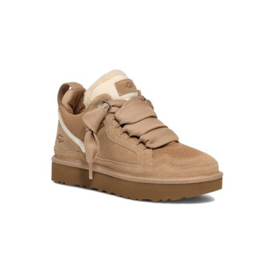 UGG Women's Lowmel Sand 1144032 - Stylish and Cozy Suede Sneakers with Sheepskin Lining