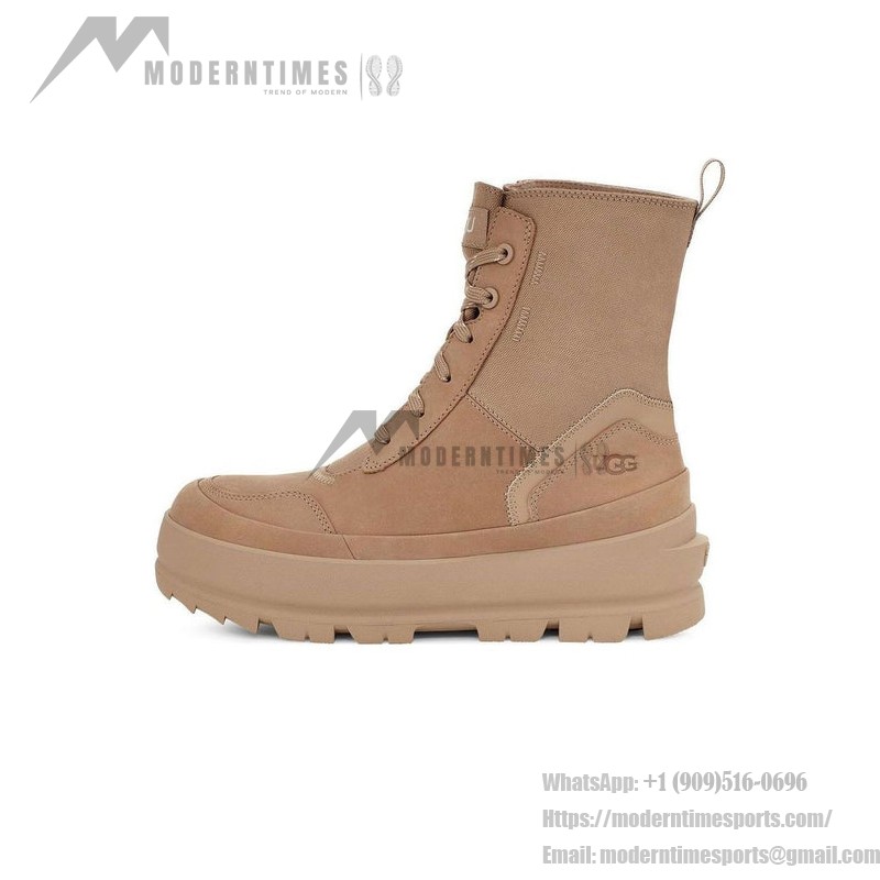 UGG Damen Lug Boot Sand 1143833 - Wildleder-Plattformstiefel für Damen