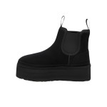 UGG Neumel Platform Chelsea Boot Schwarz 1134526 - Mutige Wildleder Plateaustiefel