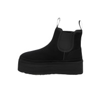 UGG Neumel Platform Chelsea Boot Black 1134526: Bold and Stylish Suede Platform Boots