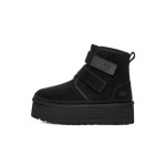 UGG Neumel Platform Chukka Black Boot with Suede Upper and Platform Sole