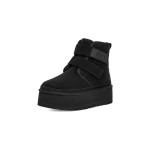 UGG Neumel Platform Chukka Black Boot with Suede Upper and Platform Sole