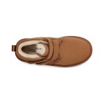 UGG ニューメル プラットフォーム チャッカ チェスナット 1130554 ブーツ - シープスキン裏地のスエードとプラットフォームソール