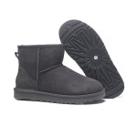 UGG Damen Classic Mini II Stiefel Grau 1016222 - Bequeme Fleece-gefütterte Winterstiefel