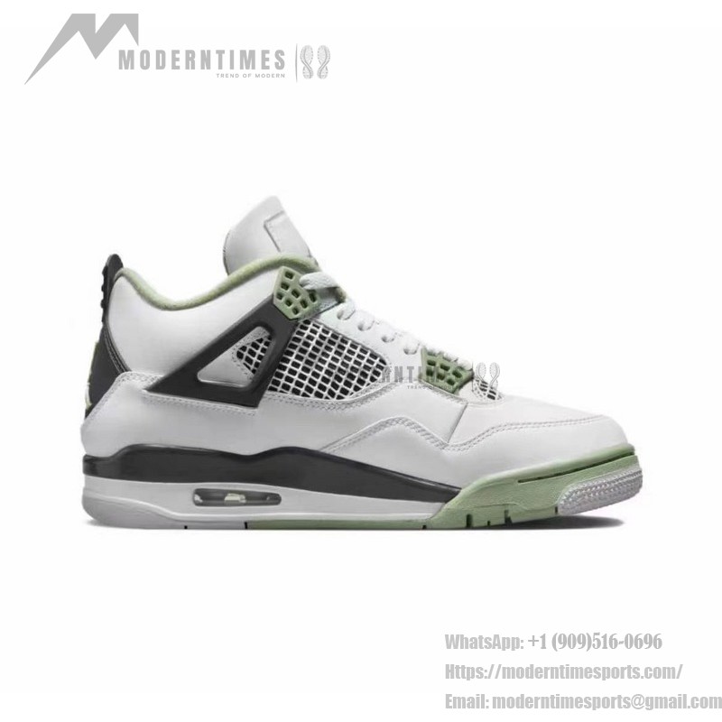 Air Jordan 4 Retro Seafoam sneaker in green colorway