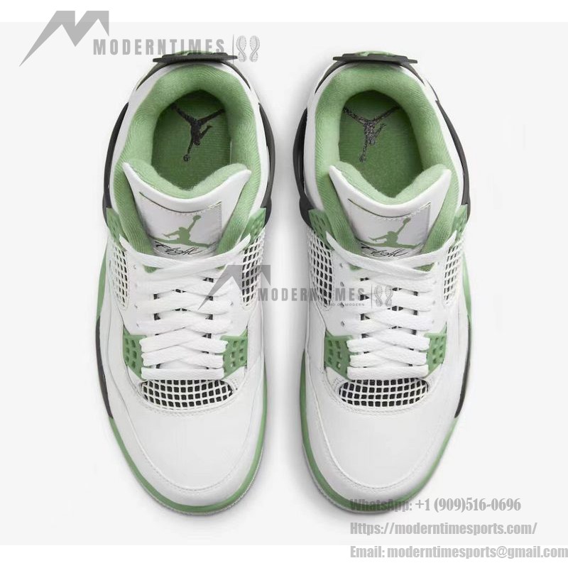 Air Jordan 4 Retro Seafoam sneaker in green colorway