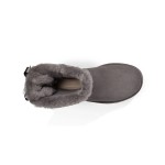 UGG レディース Bailey Bow II ブーツ グレー 1016225 - スエードブーツとシープスキン裏地、リボンディテール