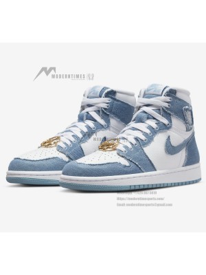 Air Jordan 1 High OG Denim Women's Basketball Shoes DM9036-104