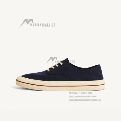 Loro Piana Nantucket Walk Sneaker FAR1445 W000 Blue Navy – Luxury Italian Canvas Sneakers for Men & Women | Lightweight Quiet Luxury Casual Shoes