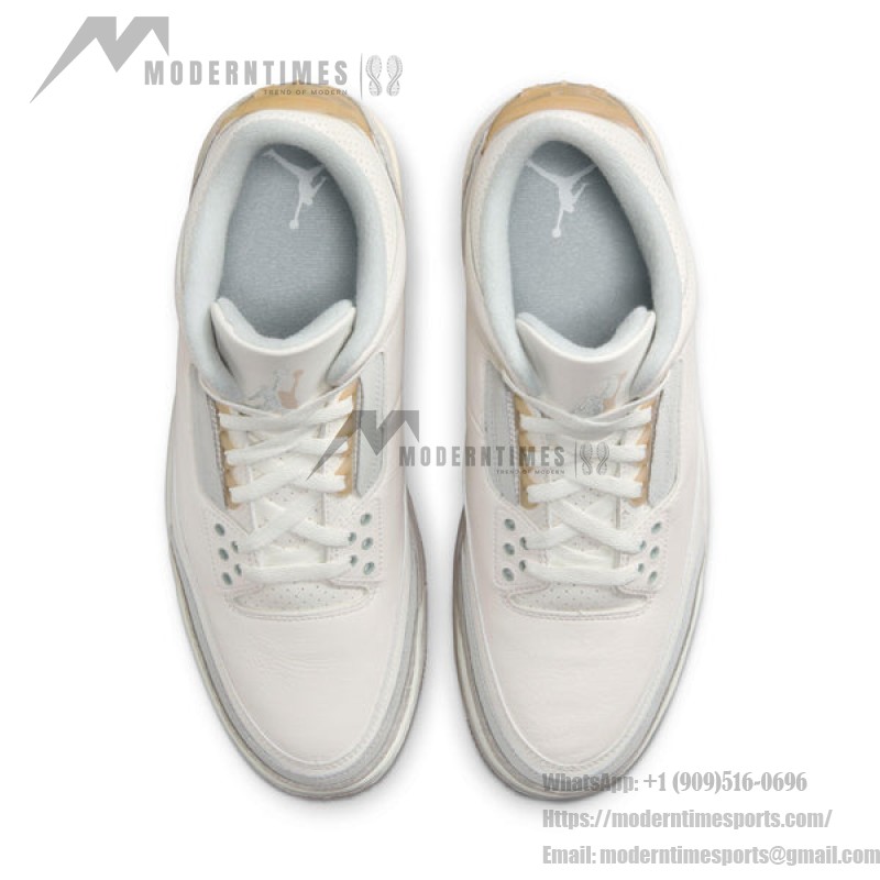 Air Jordan 3 Retro Craft Sneakers in Ivory, Product Code FJ9479-100