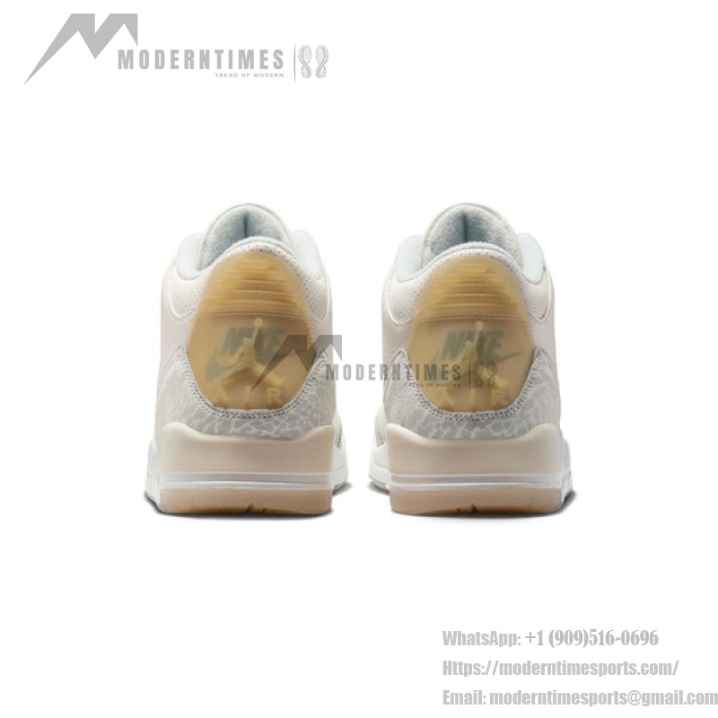 Air Jordan 3 Retro Craft Sneakers in Ivory, Product Code FJ9479-100