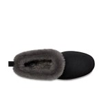 UGG Women's Platform Moccasin 1166733 in Black with Fold-Over Sheepskin Collar