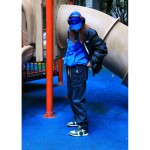 에어 조던 1 하이 OG 프로 그린 남성화 - 블랙, 화이트, 그린 색상의 측면 뷰