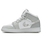 Air Jordan 1 Mid SE DD3235-100 Premium White & Colorful Accent Sneakers