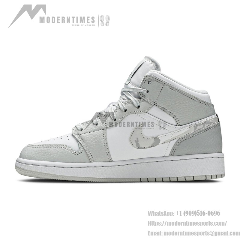 Air Jordan 1 Mid SE DD3235-100 Premium White & Colorful Accent Sneakers