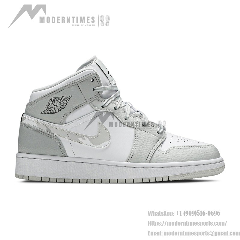 Air Jordan 1 Mid SE DD3235-100 Premium White & Colorful Accent Sneakers