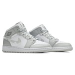 Air Jordan 1 Mid SE DD3235-100 Premium White & Colorful Accent Sneakers