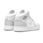 Air Jordan 1 Mid SE DD3235-100 Premium White & Colorful Accent Sneakers