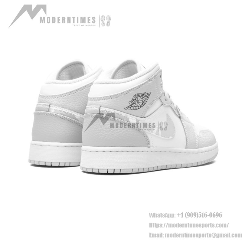 Air Jordan 1 Mid SE DD3235-100 Premium White & Colorful Accent Sneakers