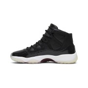 Air Jordan 11 Retro ‘Bred’ 378038-002 - Black Sneakers with Red Jumpman Logo & Translucent Outsole