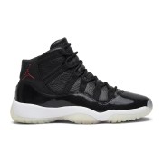 Air Jordan 11 Retro 'Bred' 378038-002 - Schwarze Sneaker mit Rotem Jumpman-Logo & Transparenter Außensohle