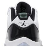 Air Jordan 11 Low ‘Concord’ 528895-145 White and Black Sneakers with Patent Leather and Icy Blue Outsole