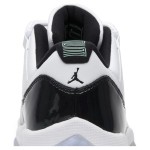 Air Jordan 11 Low ‘Concord’ 528895-145 White and Black Sneakers with Patent Leather and Icy Blue Outsole