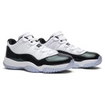 Air Jordan 11 Low ‘Concord’ 528895-145 White and Black Sneakers with Patent Leather and Icy Blue Outsole