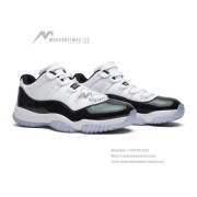 Air Jordan 11 Low ‘Concord’ 528895-145 - White and Black Sneakers with Patent Leather & Icy Blue Outsole