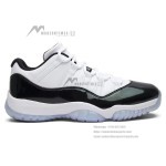 Air Jordan 11 Low ‘Concord’ 528895-145 White and Black Sneakers with Patent Leather and Icy Blue Outsole