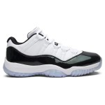 Air Jordan 11 Low ‘Concord’ 528895-145 White and Black Sneakers with Patent Leather and Icy Blue Outsole