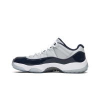 Air Jordan 11 Low ‘Cement Grey’ 528895-007 - Sleek Cement Grey and Navy Sneakers with Patent Leather & Icy Blue Outsole