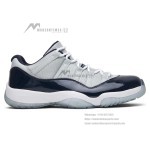 Air Jordan 11 Low ‘Cement Grey’ 528895-007 Cement Grey and Navy Sneakers with Patent Leather and Icy Blue Outsole
