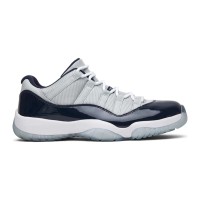 Air Jordan 11 Low ‘Cement Grey’ 528895-007 - Sleek Cement Grey and Navy Sneakers with Patent Leather & Icy Blue Outsole