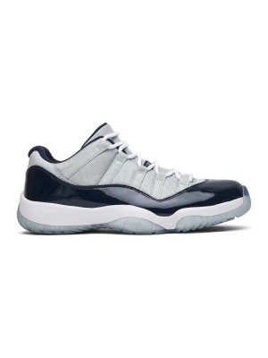 Air Jordan 11 Low ‘Cement Grey’ 528895-007 - Sleek Cement Grey and Navy Sneakers with Patent Leather & Icy Blue Outsole