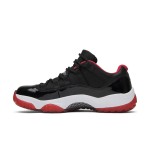 Air Jordan 11 Low ‘Bred’ 528895-012 - Black, Red & White Sneakers with Patent Leather Finish